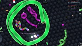 SLITHER IO GAME PLAY 2024  SLITHER IO BIGGEST SNAKE 🐍 [upl. by Hajin597]