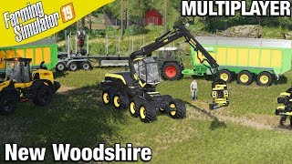 NEW WOODSHIRE Daggerwin Multiplayer  FS19 Timelapse Farming Simulator 19 [upl. by Kcyred]