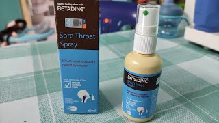 BETADINE Sore Throat Spray Untuk Sakit Tekak [upl. by Gillespie]