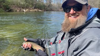 Fly fishing the Chattooga River Delayed Harvest  Wild and Scenic [upl. by Narcissus]