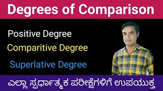 Degrees of comparison  part 2  English grammar for competitive exams  Degrees of comparison rules [upl. by Alburga]