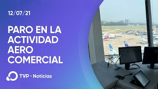 Un paro de los controladores aéreos afectará la actividad aerocomercial [upl. by Anelahs429]