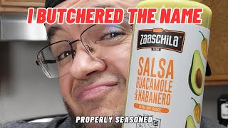 Kinda BlandZaaschila Salsa Guacamole amp Habanero Hot Sauce Review  Properly Seasoned [upl. by Loreen]