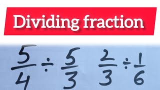 dividing fractionhow to divide fractionmath [upl. by Faydra862]