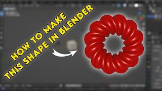 How to make this Shape in Blender  Blender Tutorial [upl. by Aihsinyt]