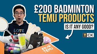 Buying Badminton Equipment on Temu  Will it be OK [upl. by Etnaik799]