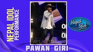 Pawan Giri  Nepal Idol Performance  Na Hera Malai  Nepal Idol Season 2  Nepal Idol [upl. by Jodi247]