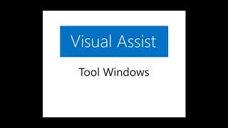 Introduction to Visual Assist [upl. by Etteinotna575]