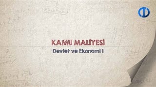 KAMU MALİYESİ  Ünite 1 Konu Anlatımı 1 [upl. by Kamp]