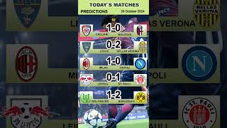 MilanNapoli predictions CagliariBologna picks VLF WolfsburgBorussia tips LeipzigStPauli [upl. by Lieno362]