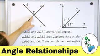 Complementary Supplementary and Vertical Angles [upl. by Diane-Marie470]