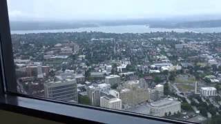 1985 Custom Otis Series 1 Elevonic 401 Traction Elevator Compliation at Columbia Center Seattle WA [upl. by Ynahteb387]