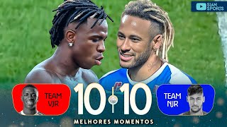 NEYMAR E VINICIUS JR FIZERAM A FESTA COM GOLS ABSURDOS NA MELHOR PARTIDA BENEFICENTE DA HISTÓRIA [upl. by Remot622]