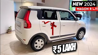 Maruti Suzuki Wagon r 2024 new model in india Wagon r LXI 2024 Affordable Price Review [upl. by Liagabba]