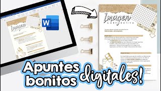 Apuntes bonitos en WORD Clases en línea ✄ Barbs Arenas Art [upl. by Llenehs]