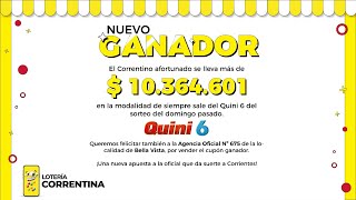 ¡El flamante ganador ya tiene su premio  QuinielaPoceadaCorrentina LaSuertedelosCorrentinos [upl. by Eatnuhs]