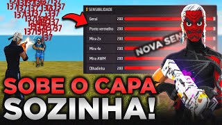 ESSA É A UNICA SENSI QUE DA FULL VERMELHO A MELHOR SENSIBILIDADE DO FREE FIRE PRA SUBIR CAPA FÁCIL [upl. by Corny]