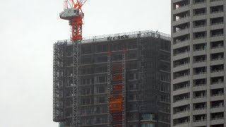 【パークタワー西新宿】西新宿五丁目中央南地区第一種市街地再開発事業の建設状況（2024年2月22日） [upl. by Nidak762]