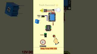 Delay Timer With 555 circuit diagram wiringcircuit circuitdiagram electrical powercircuit [upl. by O'Carroll]