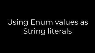 Java Using Enum values as String literals5solution [upl. by Notsgnik]