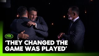 Cooper Cronk Billy Slater and Cameron Smith join the NRL Hall of Fame together I Fox League [upl. by Netnerb]