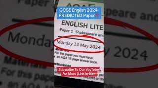 LEAKED 2024 GCSE English Predicted Paper‼️ Subscribe For More Includes Top Tips Key Themes  More [upl. by Marte]