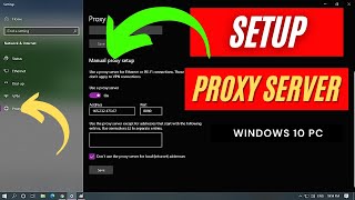 How To Setup PROXY SERVER Settings In Google Chrome  Proxy Settings On Windows 10 PC [upl. by Ztnarf]