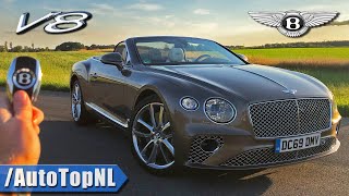 BENTLEY Continental GT V8 Convertible REVIEW on AUTOBAHN NO SPEED LIMIT by AutoTopNL [upl. by Kristina]