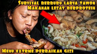 BERBURU DAN MASAK LARVA TAWON PENUH DENGAN PERJUANGAN [upl. by Walter]