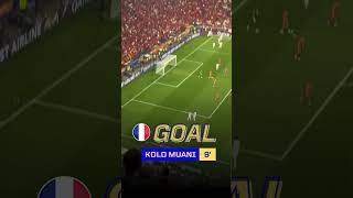 Goal Kolo Muani Spain vs France 21 Highlights Kolo Muani Yamal Olmo  UEFA Euro 2024 Semifinal [upl. by Hey]