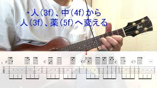 「Papalina Lahilahi」No13 TAB譜付き癒しのソロウクレレsolo ukulele①arranged by Yamada john Taisuke [upl. by Nnylsoj]