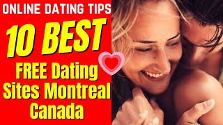 ❤️10 BEST ►FREE◄ Dating Sites Montreal Canada 2024 [upl. by Odlauso]