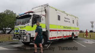 Multiple Vehicles leaving Redcliffe Emergency Service Expo [upl. by Naelopan]