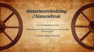 Historieanvändning historiebruk [upl. by Aldred]