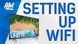 How To Set Up Internet On Your Samsung TV  WiFi [upl. by Held]