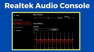 Download and Install Realtek audio console in windows 10 [upl. by Anomahs]