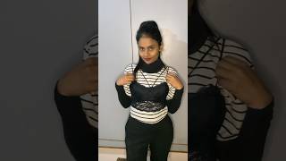 How to style sleeveless top in winter shorts viral trending [upl. by Kurys]