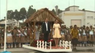 Baile del príncipe Guillermo de Inglaterra y Kate Middleton en la isla de Tuvalu [upl. by Annorah]