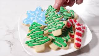 Christmas Cut Out Cookies Rollout Sugar Cookies [upl. by Naux242]