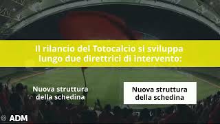 ADM il nuovo Totocalcio in pillole [upl. by Arodal817]