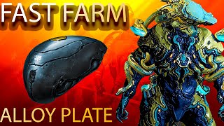 NEW Quick Alloy Plate Farming Guide Warframe [upl. by Neenej]