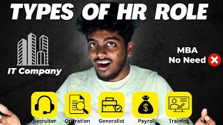 Easy HR Roles to get a job in IT Companies without MBA  Types of HR in IT sector in tamil  2023 [upl. by Miran]