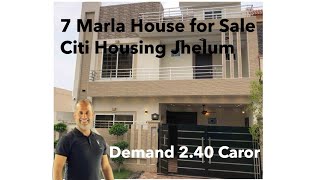 7 Marla House for Sale in D block  Citi Housing Jhelum  Mohsin Haider  Dar [upl. by Intyre]