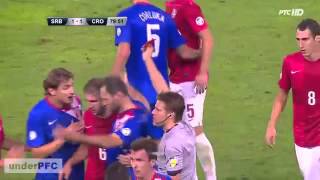 Šimunić vs Sulejmani  Srbija  Hrvatska 11 06092013 HD [upl. by Rosecan251]