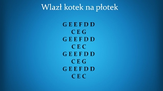 Nauka gry na flecie prostym  Wlazł kotek na płotek [upl. by Ina]