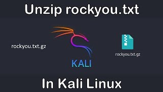 How to Unzip and Use Rockyou Wordlist in Kali linux Rolling [upl. by Devonne]