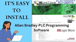 Allen Bradley PLC software installation FREE [upl. by Akihsat102]