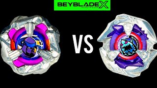 KNIFE SHINOBI 460F vs KEEL SHARK 360LF  BEYBLADE X BATTLE [upl. by Issirk]