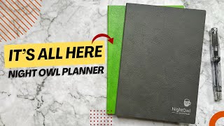 A Vertical Planner with TONS of Room for Notes Night Owl Planner 6Month Journal [upl. by Brunhilde]