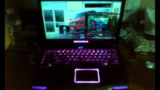 Alienware M14X Light Show  AlienFX Media Plugin [upl. by Lynn]